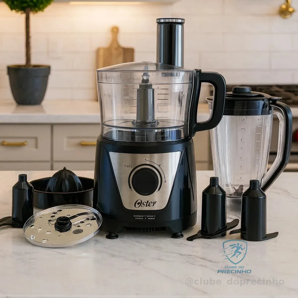 Multiprocessador de Alimentos Black 7 em 1 Oster - 127V