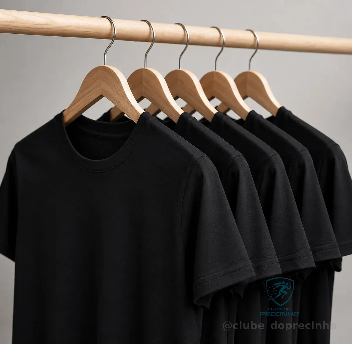 Kit 5 Camisetas Tech Dry Fit  Moda Veronz Preto M