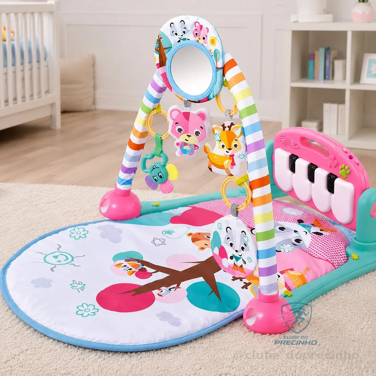 Tapete De Atividades Para Bebês Com Piano E Bluetooth Pastime 2.0 Maxibaby - Azul