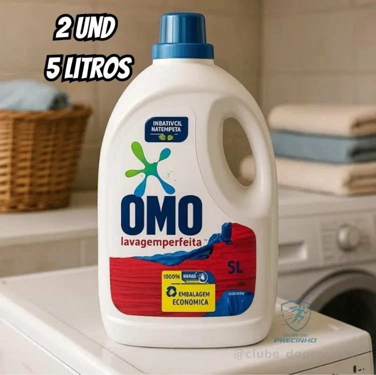 Omo Sabão Líquido 2 Unidades Lavagem Perfeita 5L