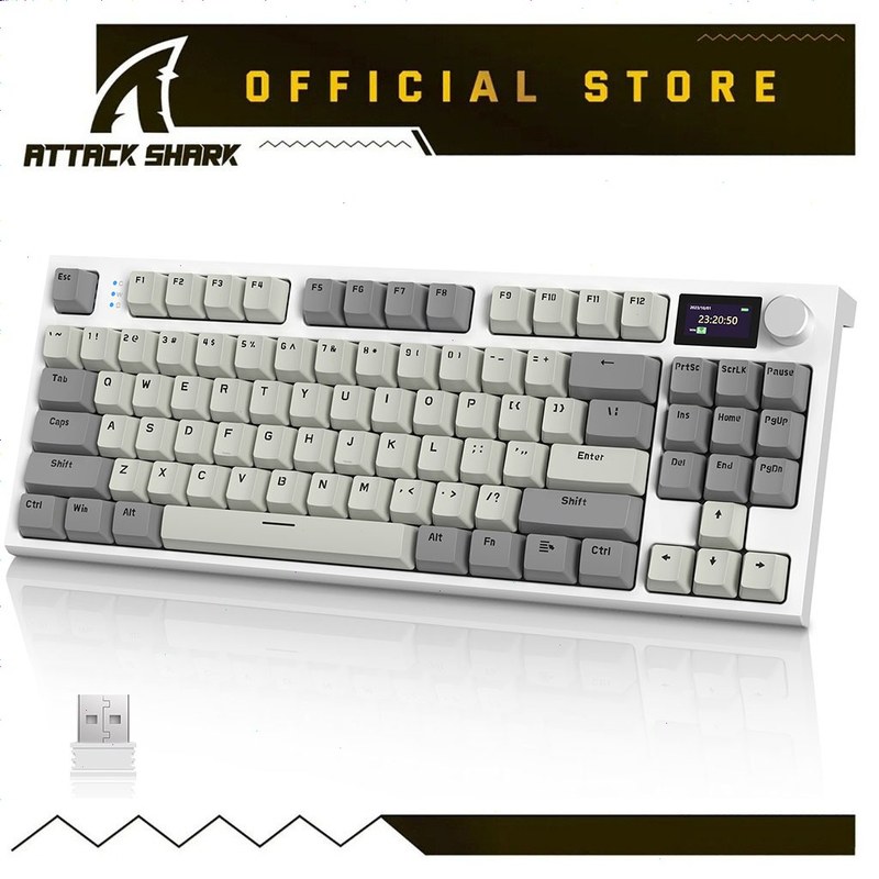 ATTACK SHARK K86 Wireless Mechanical Keyboard，75% Wireless Mechanical Keyboard