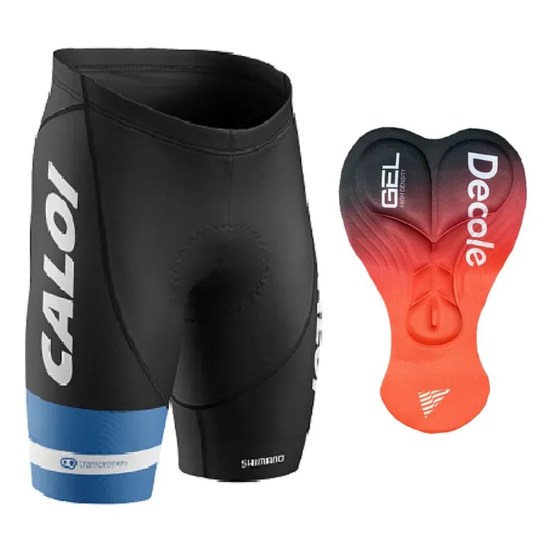 Bermuda Ciclismo Forro Gel D80 Preto Mtb Bike Shorts Caloi