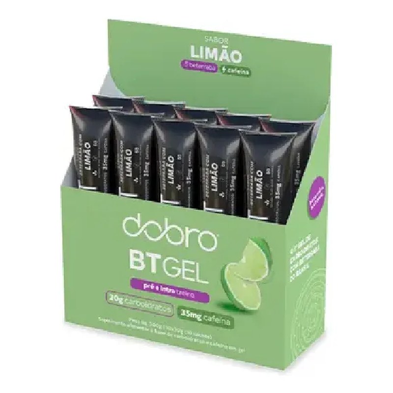 Bt Gel Com Cafeína Sabor Beterraba Com Limão 10un De 30g Cada - Dobro