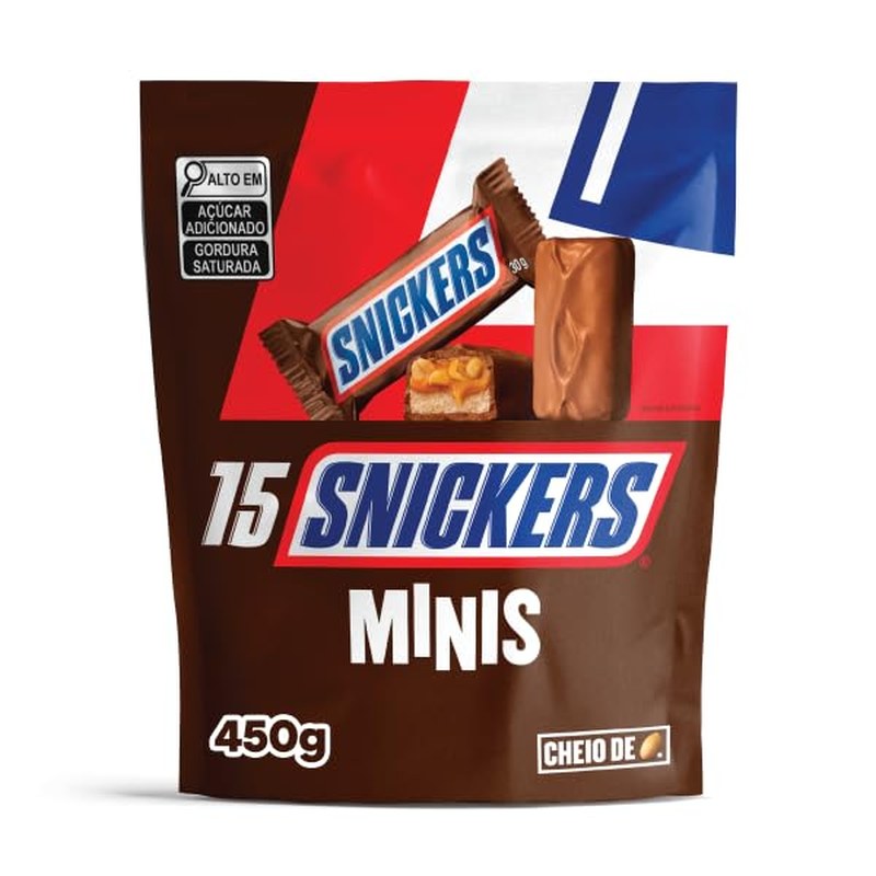 Chocolate Snickers Original Minis 15Un
