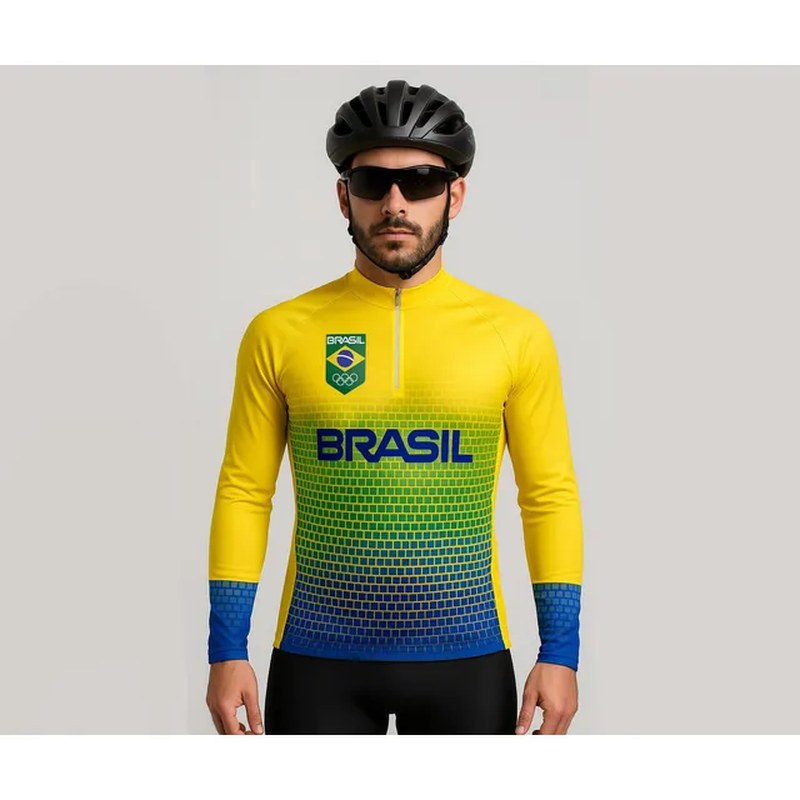 Ciclismo Manga Longa Mtb Bike Ciclismo Com Proteção Uv 50+