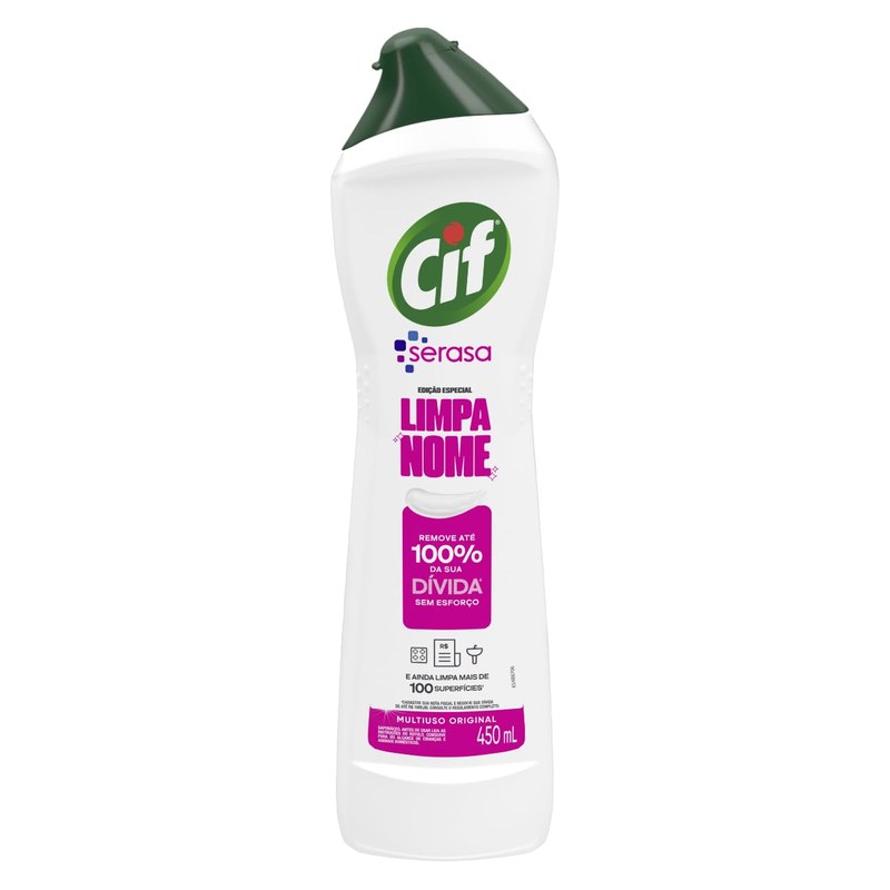 Cif Cremoso Limpeza Milagrosa Remove 100% Da Sujeira 450 Ml