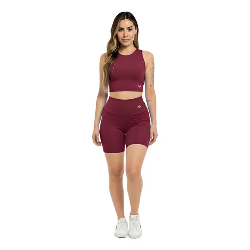 Conjunto Bermuda Feminino Academia Blackout Zero Transparenc