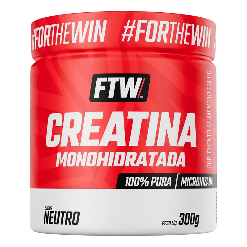 Creatina Monohidratada 100% Pura Pote 300g - Ftw Neutro