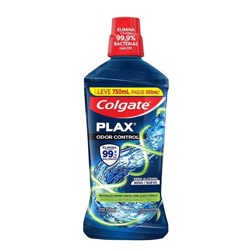 Enxaguante Bucal Colgate Plax Odor Control 750m