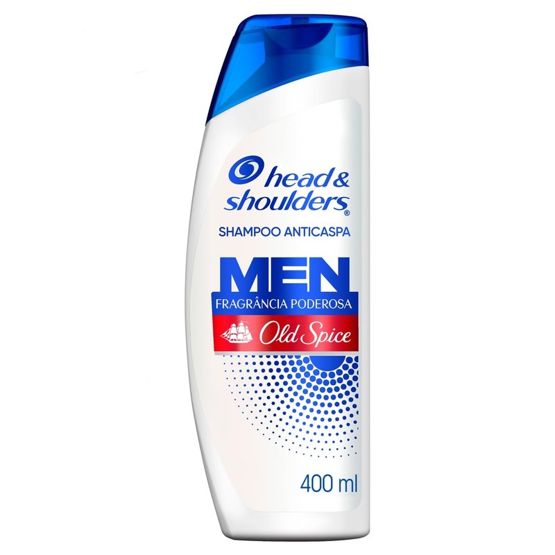 Head & shoulders & Shampoo Anticaspa Masculino com Old Spice Para Cabelo Oleoso 400 Ml, &