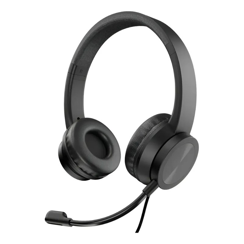 Headset Profissional Usb Cancelamento De Ruído Home Office Preto