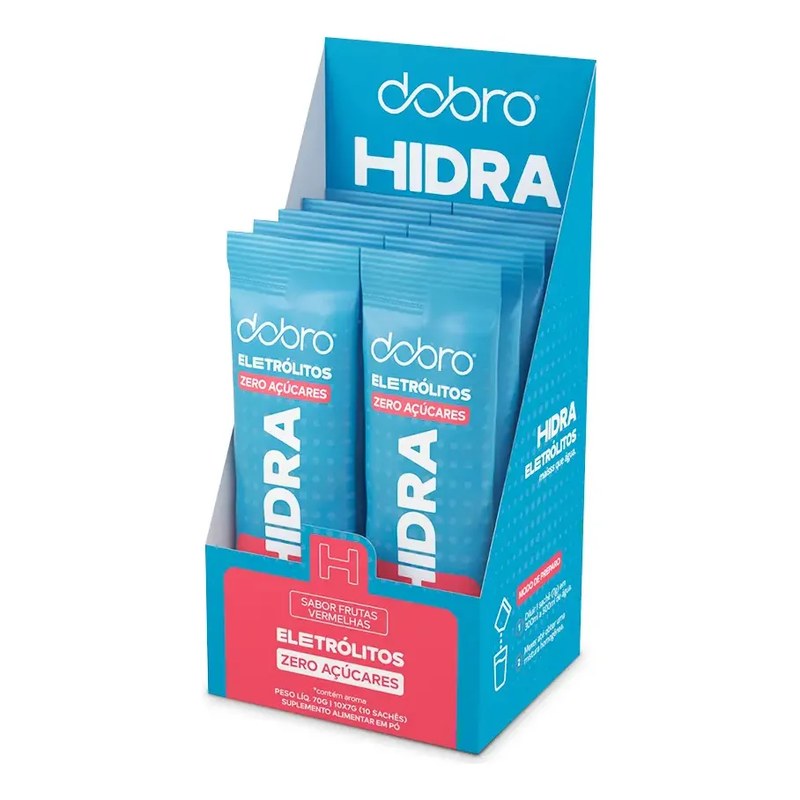 Hidra Eletrólitos Dobro Frutas Vermelhas 10x7g Frutas Vermelhas