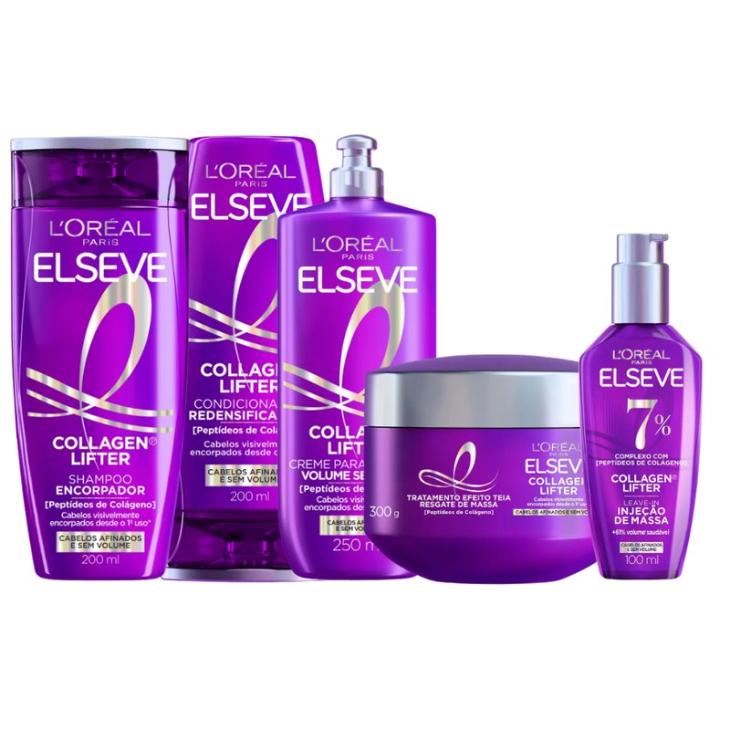 Kit Elseve Colageno Lifter - Shampoo e Condicionador 200ml