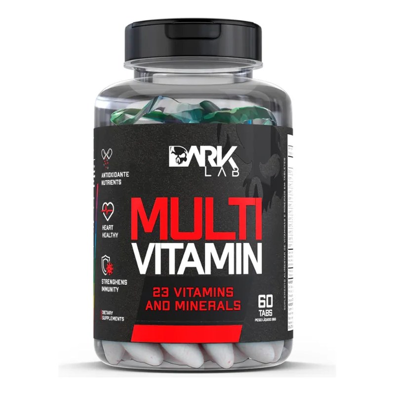 Multivitamin 60 Tabletes - Dark Lab Sabor Natural Sem Sabor