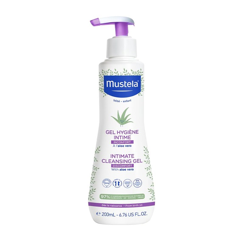 Mustela Gel Higiene Áreas Delicadas 200ml - Sabonete líquido área íntima dos Bebês e Crianças