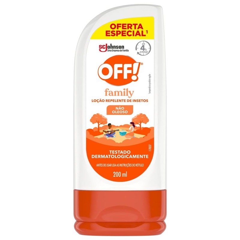 OFF! Family Loção Repelente de Insetos e Mosquitos, 200ml