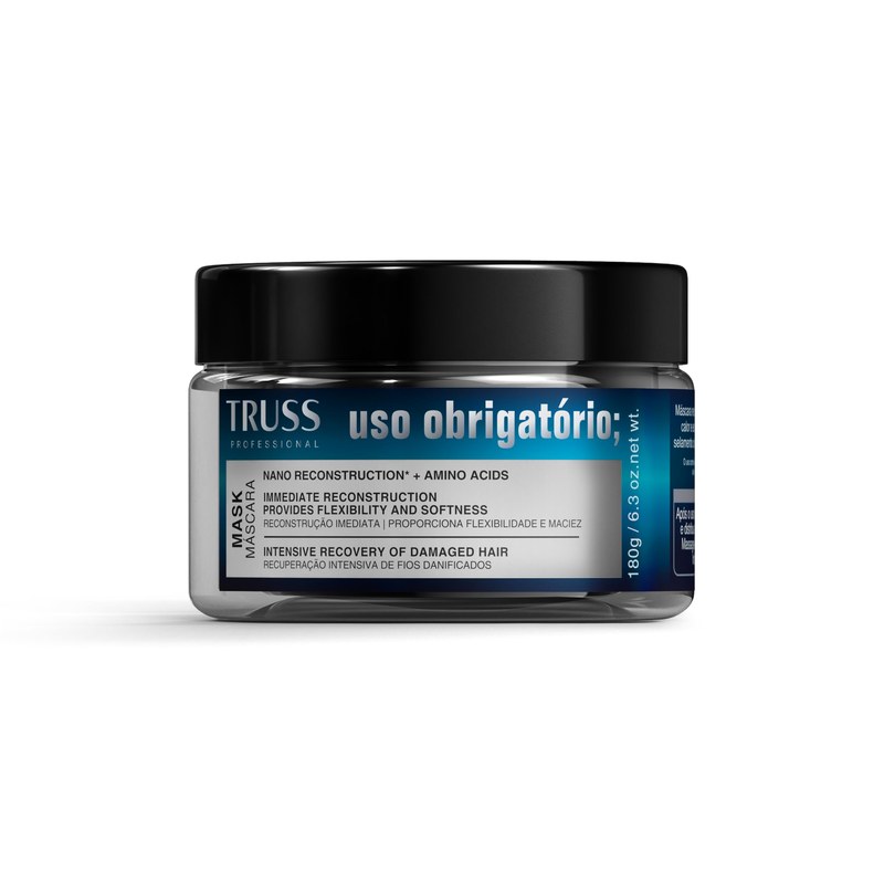 Truss Máscara Uso Obrigatório | Reparação Profunda com Nano Reconstrução e Perfume Prolongado | 180g