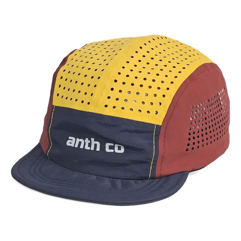 Boné Five Panel Esportivo Fresh Anth Co Respirável Unissex Marinho / Bordô / Açafrão Único