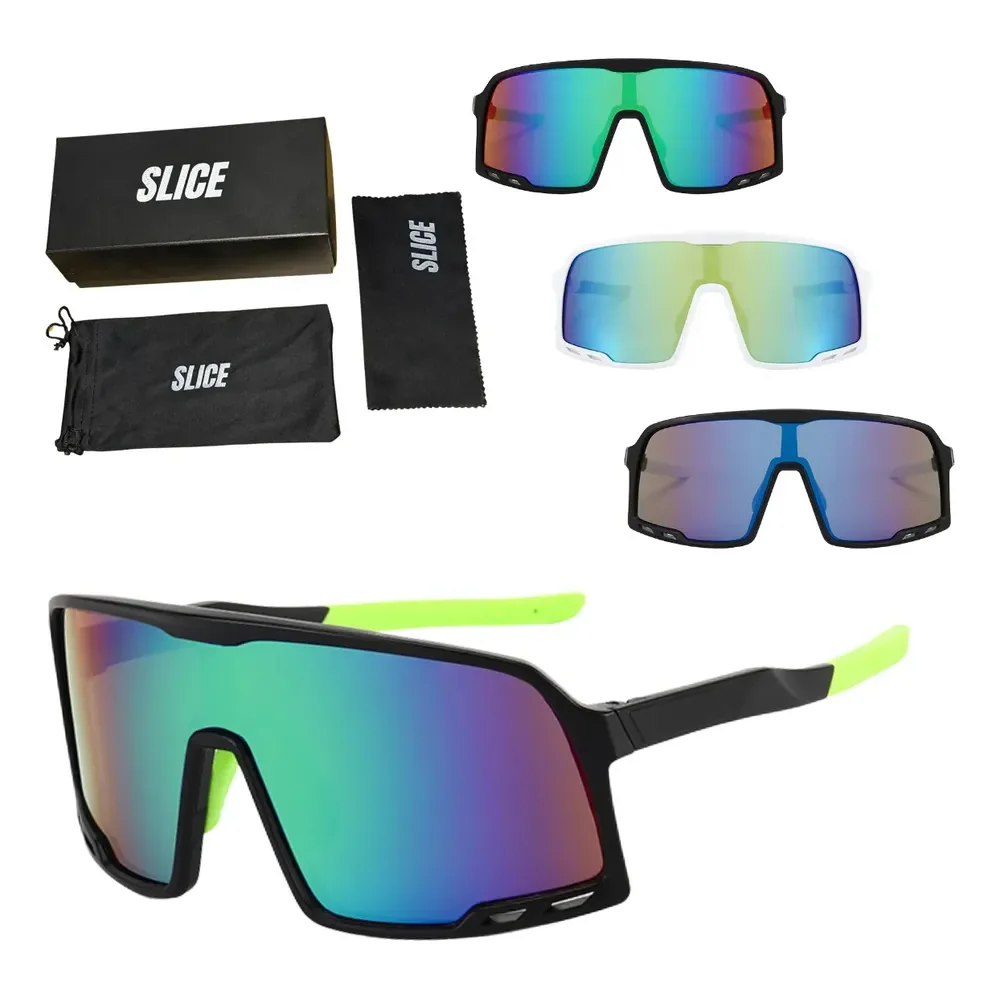 Óculos De Sol Esportivo Ciclismo Bike Corrida Tennis Volei Espelhado Verde