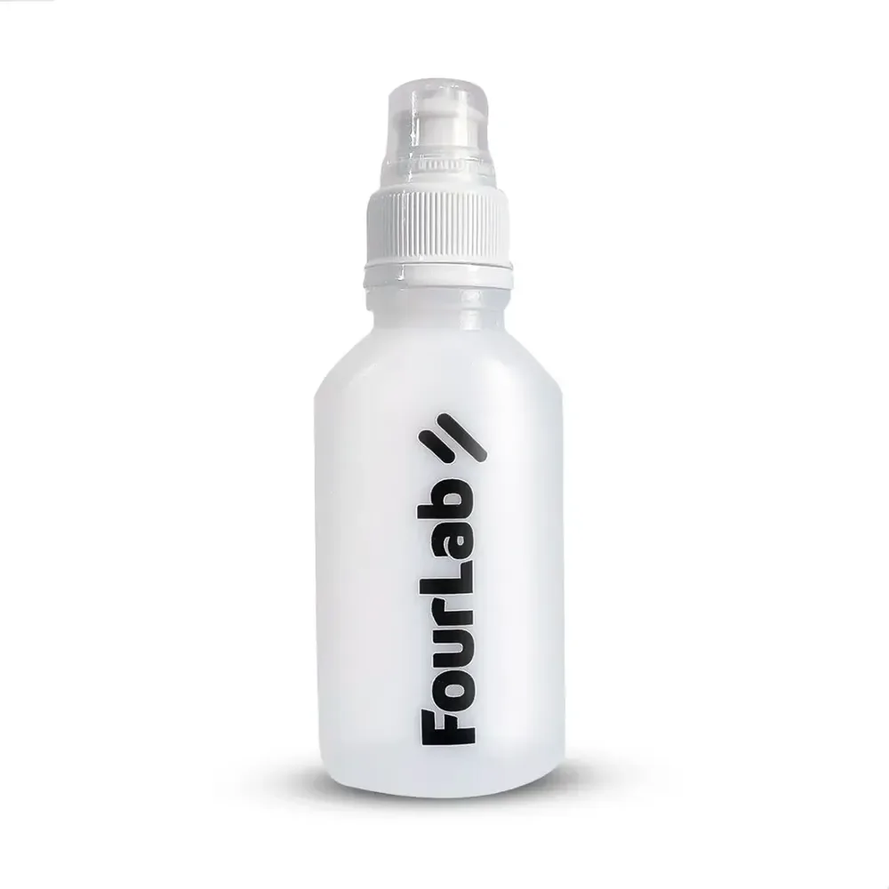 Squeeze Mini Garrafinha Porta Gel 100ml Fourlab Bike Corrida Branco