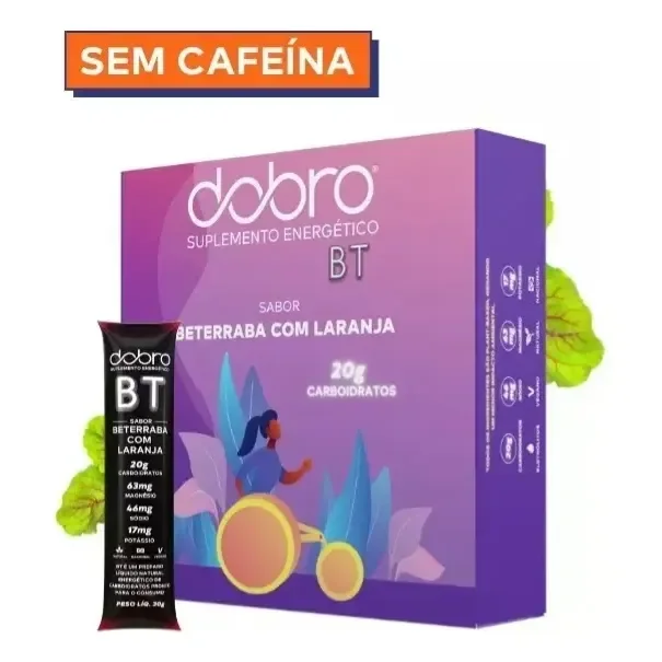 Bt Gel De Carboidrato Dobro Beterraba E Laranja (10 Sachês De 30g Cada) Beterraba Com Laranja