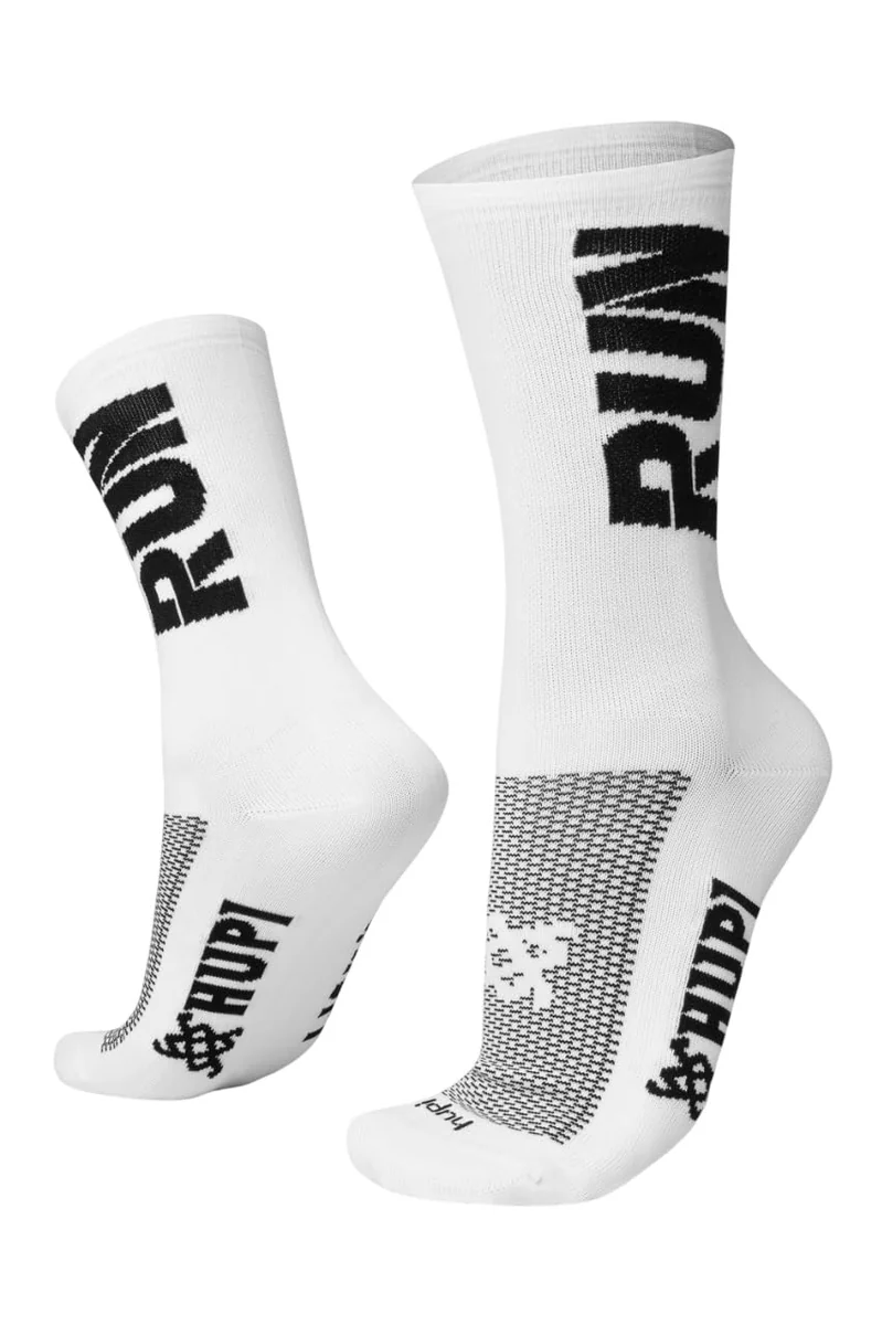 Meia Hupi Run para Corrida Preto/branco, Cor: Preto/branco