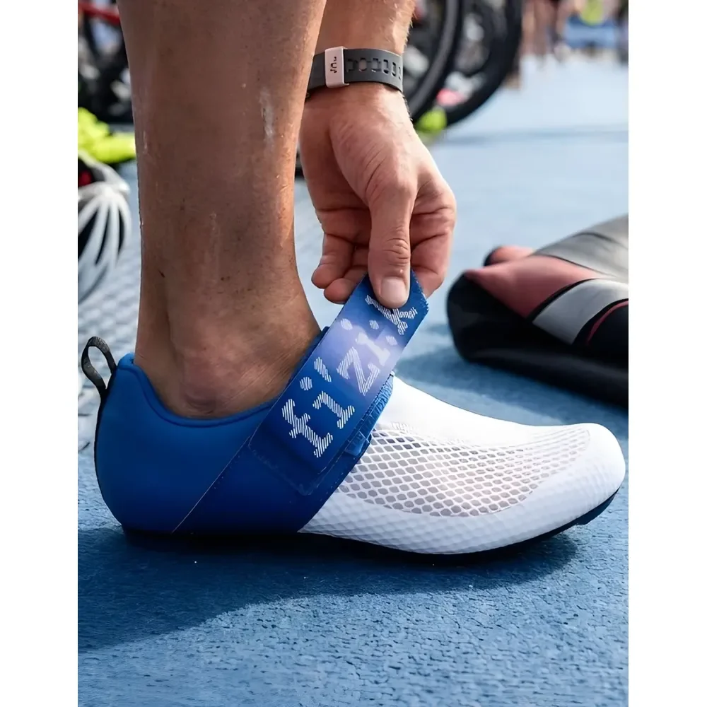 Sapatilha Fizik Para Bike Speed Triatlo Transiro Hydra R5 Azul Metálico