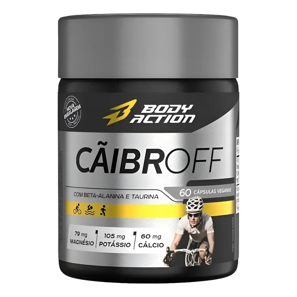 Caibroff 60 Caps Anti Caimbras Potássio Magnésio B Alanina Neutro