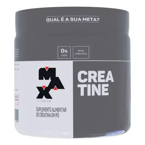 Suplemento Academia Creatina Max Titanium Em Pó Pote 150g Creatina Sem Sabor