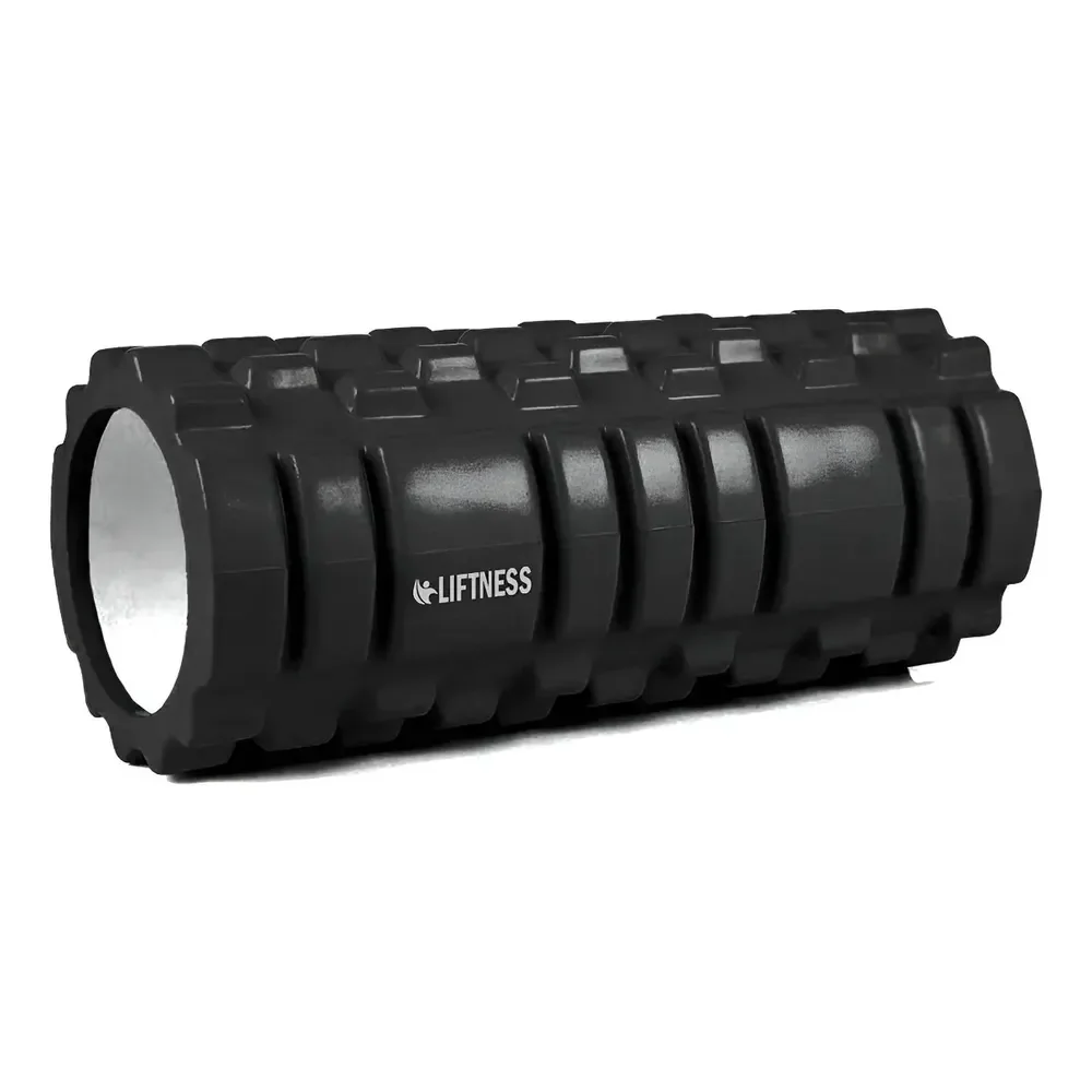 Rolo Massagem Miofascial Foam Roller Fisioterapia 30cm Cor Preto