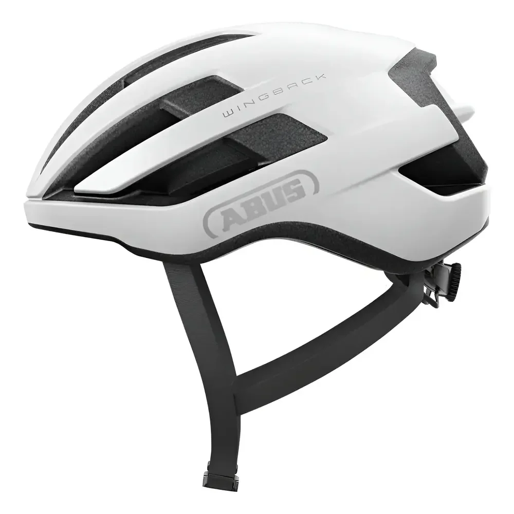 Capacete Ciclismo Abus Wingback M Branco 54-58cm Ventilado Aero Branco Fosco