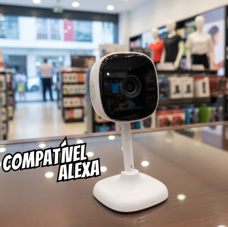 Haiz Câmera de Segurança Interna PIX-Z Smart Compatível com Alexa Wi-fi Bivolt Branco HZ-K258