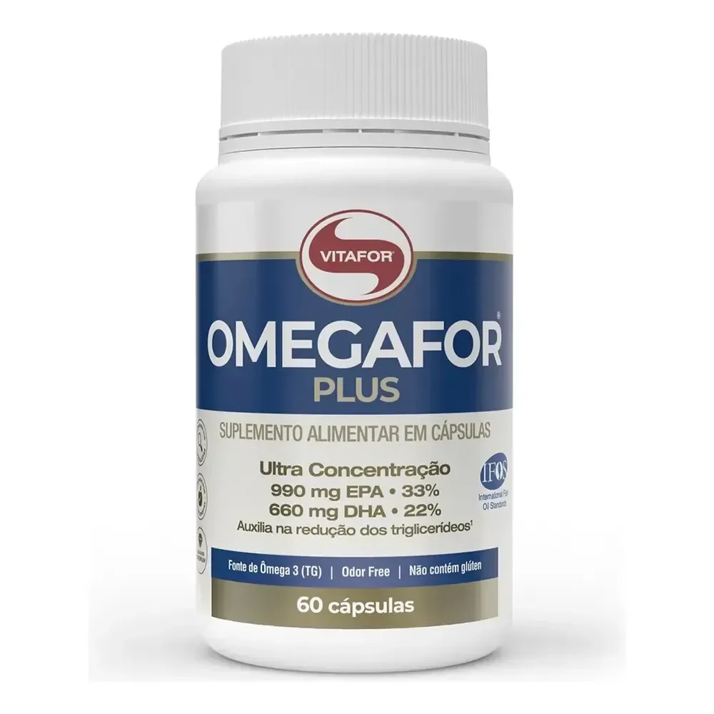 Omegafor Plus 60 Cápsulas Ômega 3 Vitafor Sem Sabor