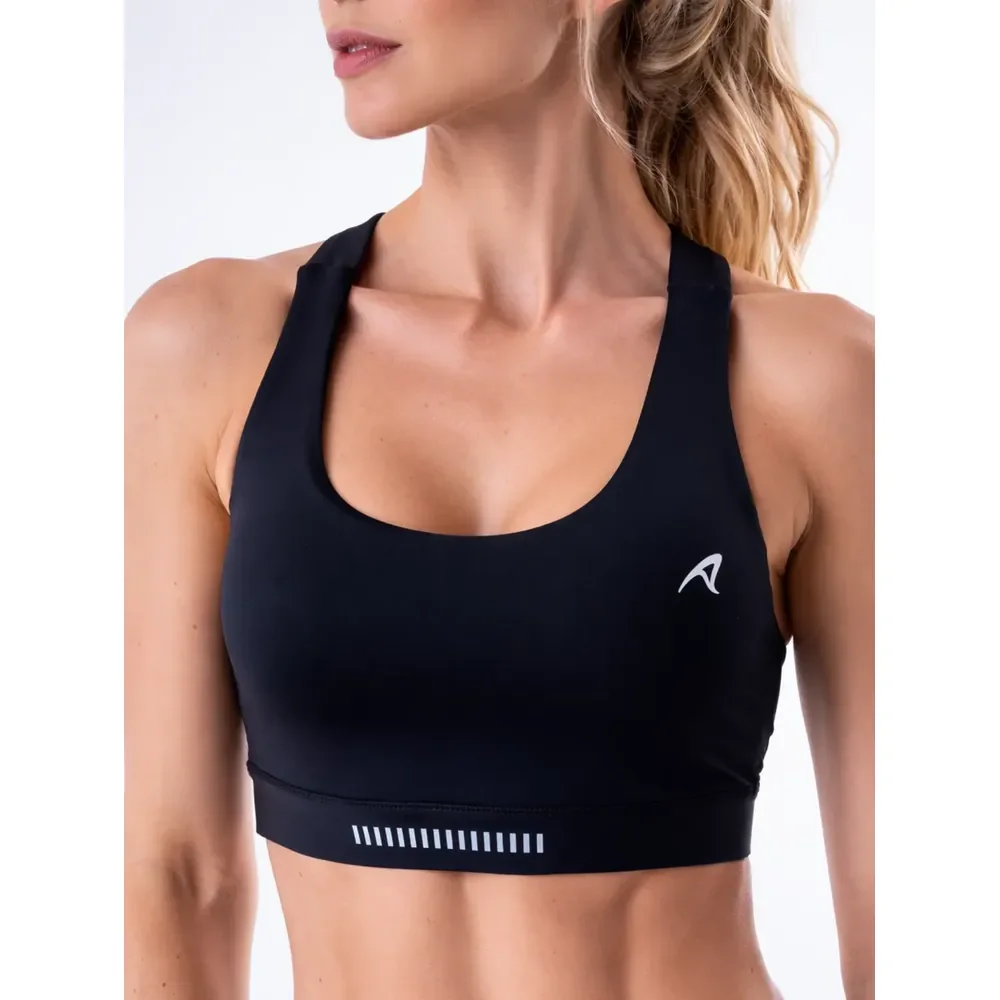 Top Authen Feminino Grit Bossa Nadador 1 Bolso Ajustável Preto