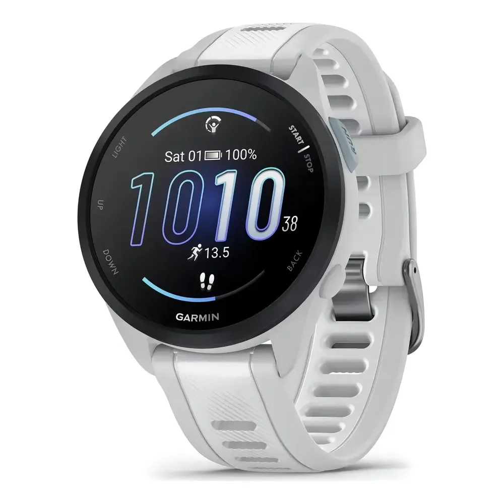 Relógio Garmin Forerunner 165 Amoled Branco Desenho Da Pulseira Mesh