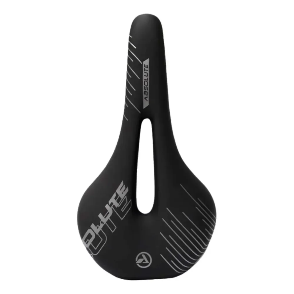 Banco Selim Bike Absolute Nero Gel Mtb Road 268x146mm Vazado Preto 26.8 Cm 14.6 Cm