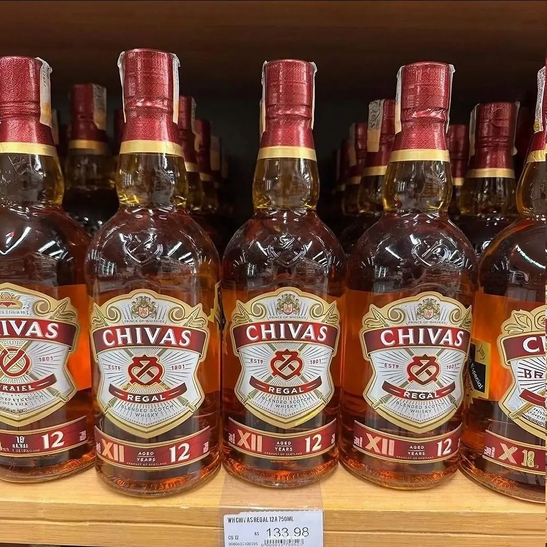 Whisky Chivas Regal 12 anos Blended Escocês - 1 litro