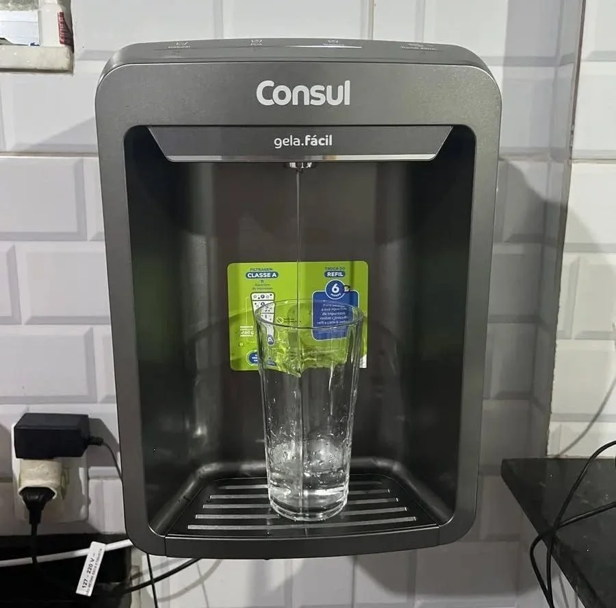 Purificador Consul Cpb33 Água Gelada E Natural Cor Cinza 127/220v