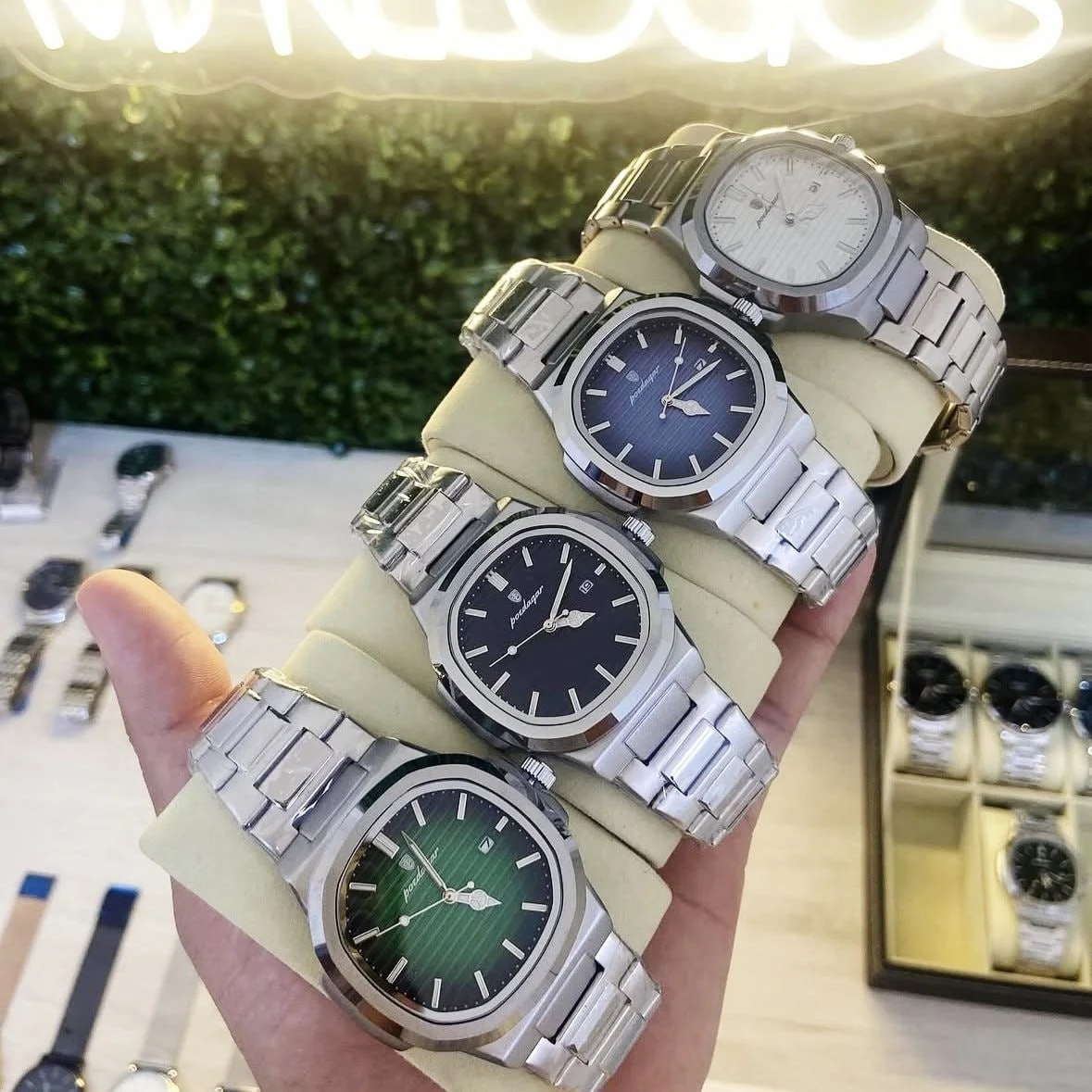 Relógio Poedagar De Luxo Com Caixa