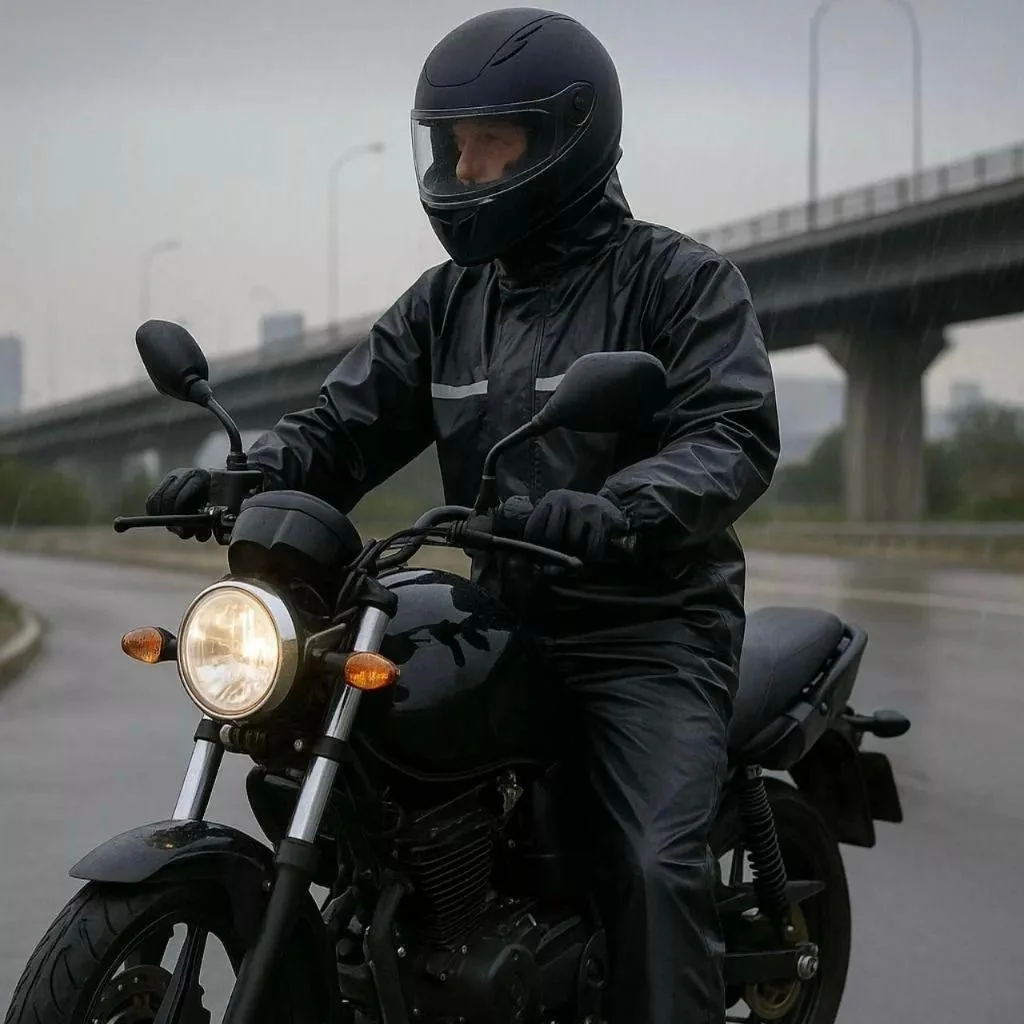 Capa De Chuva Moto Motoqueiro Impermeável Reforçada