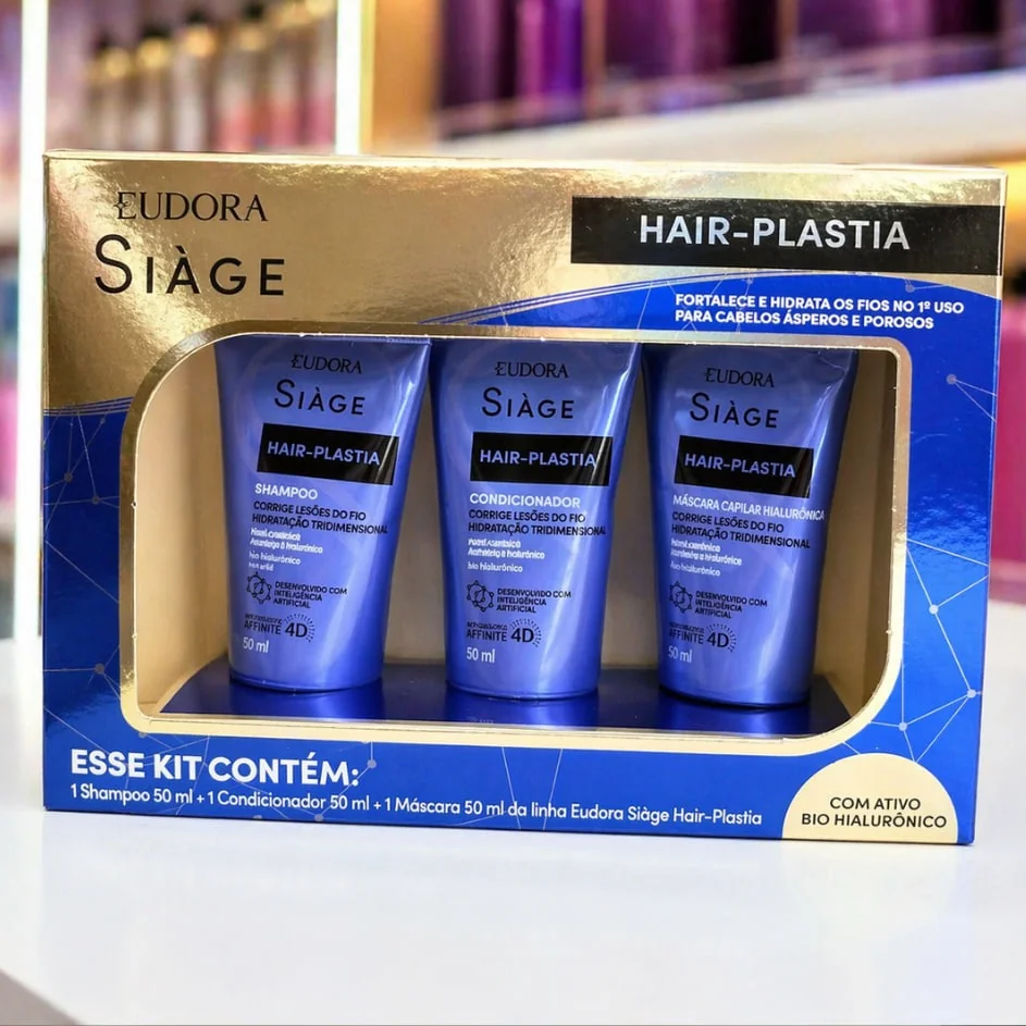 Eudora Siàge Hair-plastia Kit (3 Produtos)