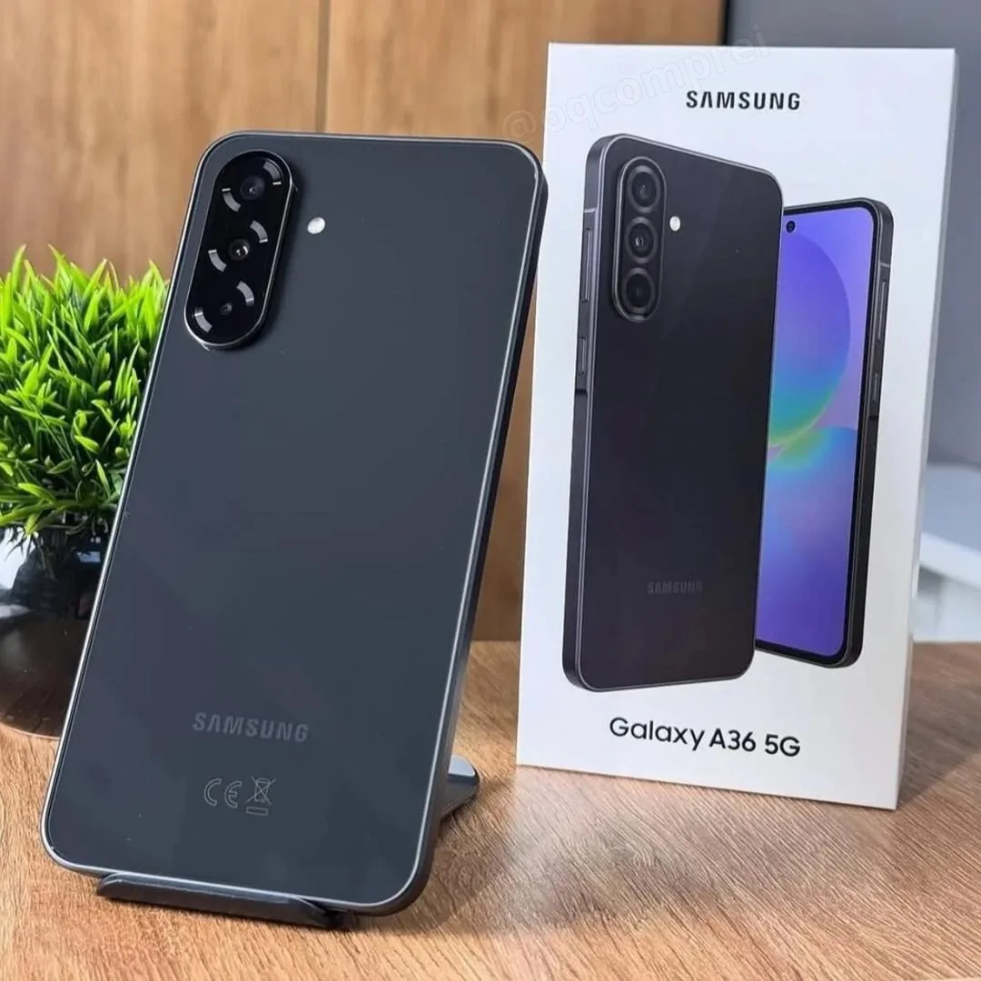 Celular Samsung Galaxy A36 5G 256GB, 8GB RAM, Recursos AI (Preto)