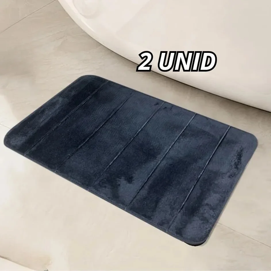 Kit2 Tapetes De Banheiro Antiderrapante Macio Ultra Para
