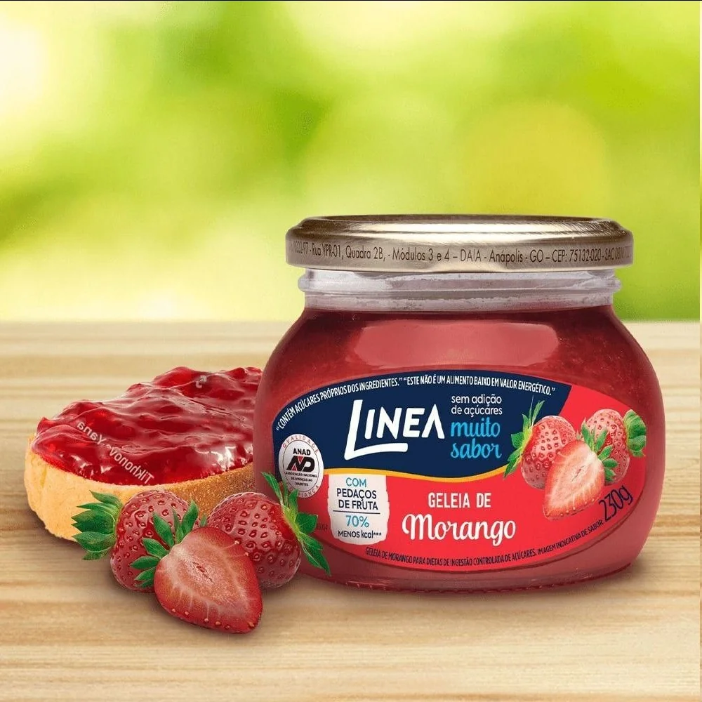 Linea Geleia de Morango 230g (Sem Adição de Açúcar)
