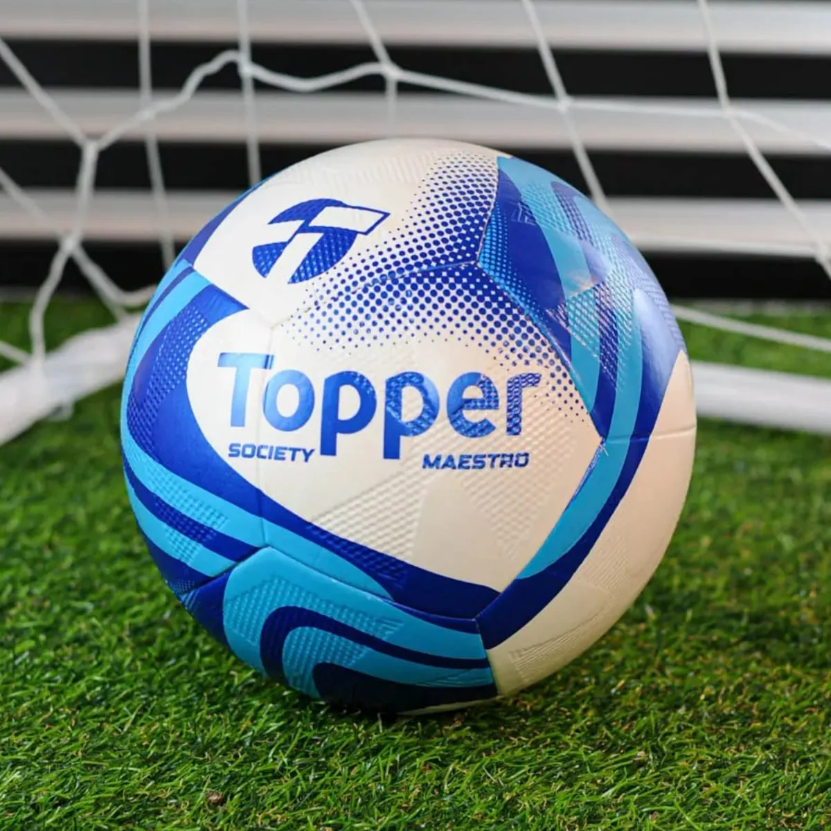 Bola Futebol Topper Society Grama Sintética Slick Maestro Amarelo