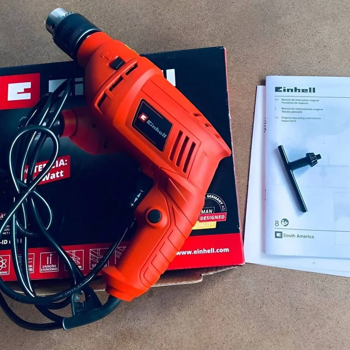 Furadeira De Impacto Einhell Th-id 600 E Vermelho 127v 60 Hz