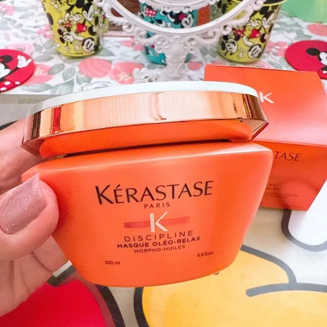 Máscara Capilar De Hidratação Intensa Anti-frizz Com Proteção Térmica Até 230ºc Para Cabelos Secos E Indisciplinados, Discipline Oléo-relax, Kérastase 200ml