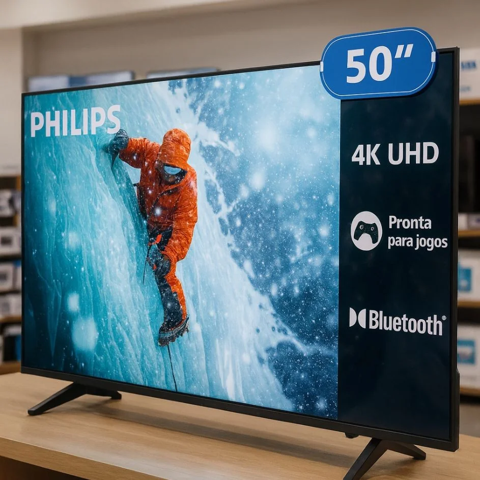 Smart Tv Philips 50 4k 50pug7300 Comando De Voz Bluetooth