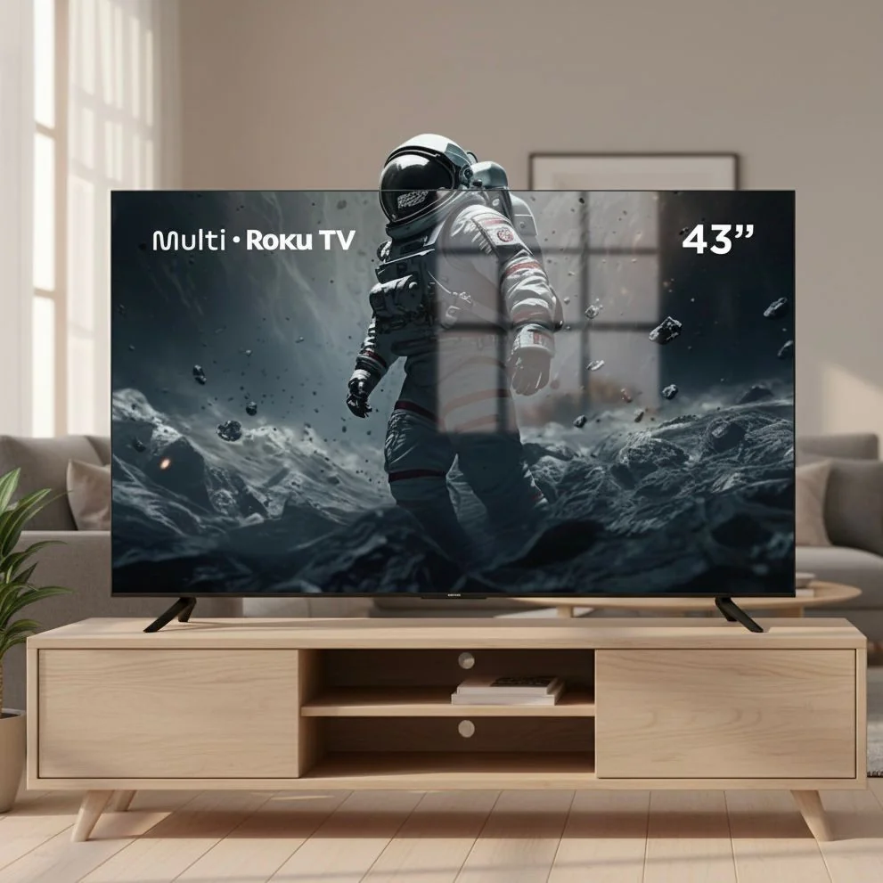 Multi Roku TV 43" Smart DLED FHD Wi-fi 3 HDMI Alexa e Google Home