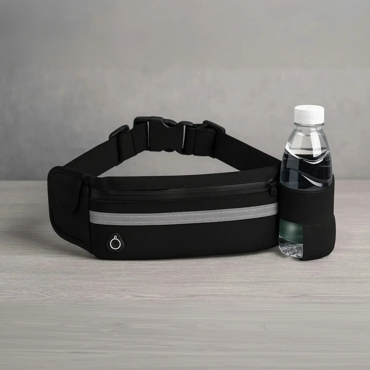 Pochete Corrida Celular Treino Exercícios Slim Impermeável Estocasa Cor Preta Liso